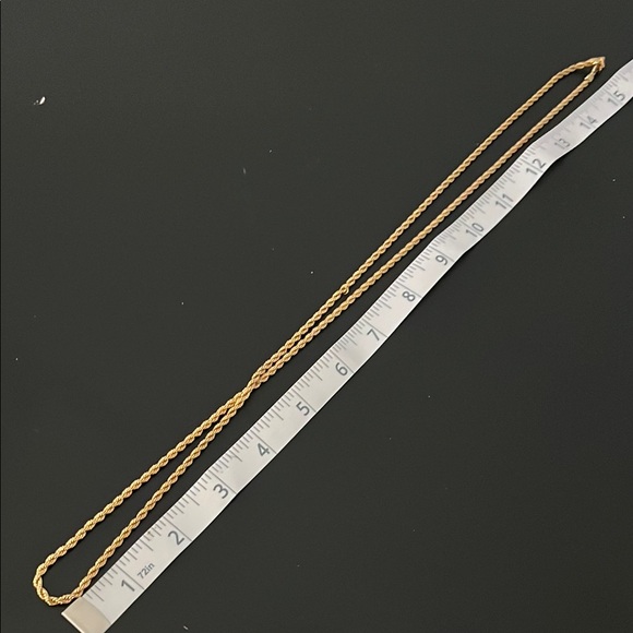 Swarovski Vintage Gold Toned Rope Necklace Intricate Design - Picture 4 of 5